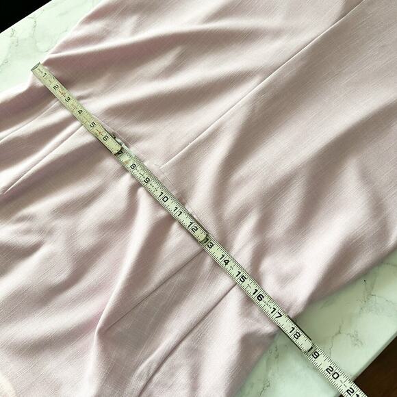 Ann Taylor Crewneck Flare Short Sleeve Pink Sheath Dress Women's Size 14 petite - Picture 14 of 15